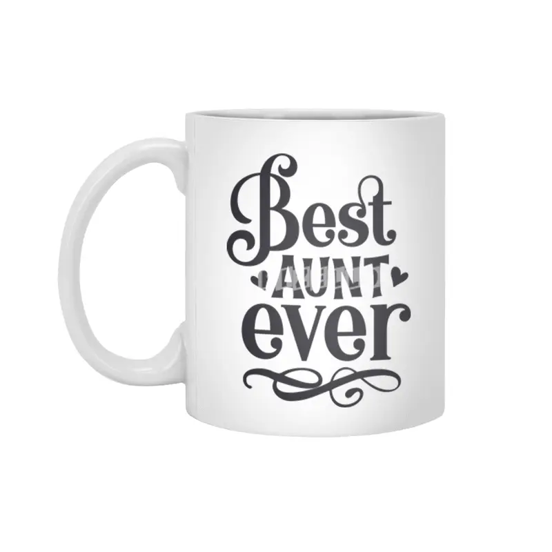 Best Aunt Ever Beyaz Kupa