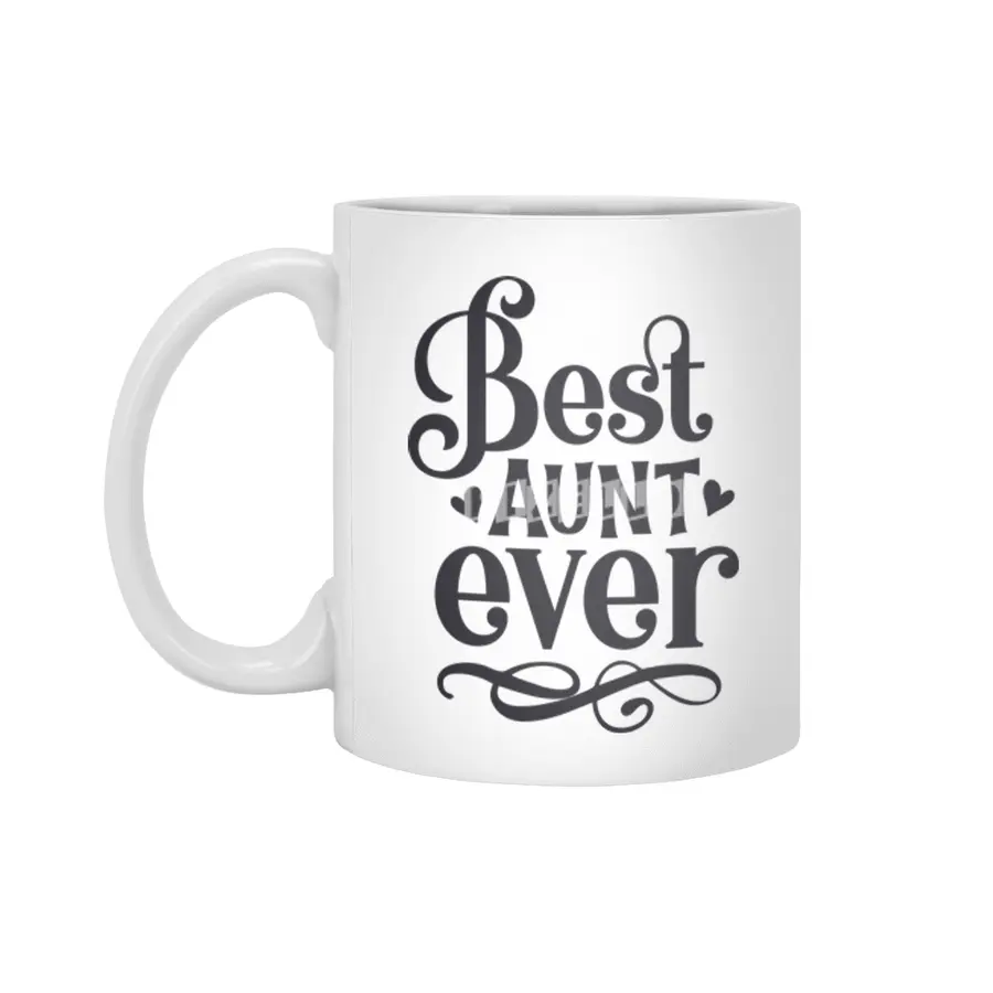 Best Aunt Ever Beyaz Kupa