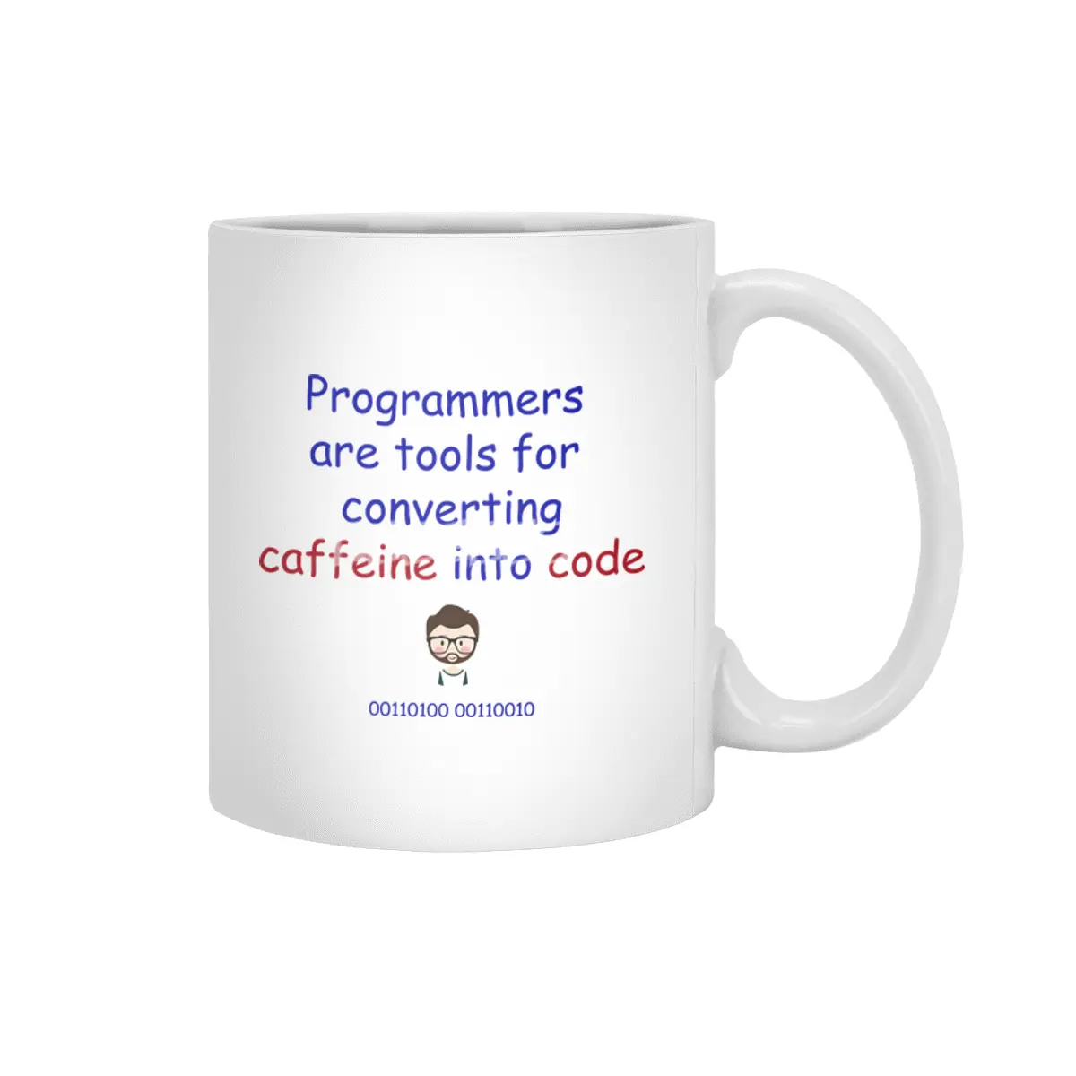 Programmers are tools for converting caffeine into code Beyaz Kupa