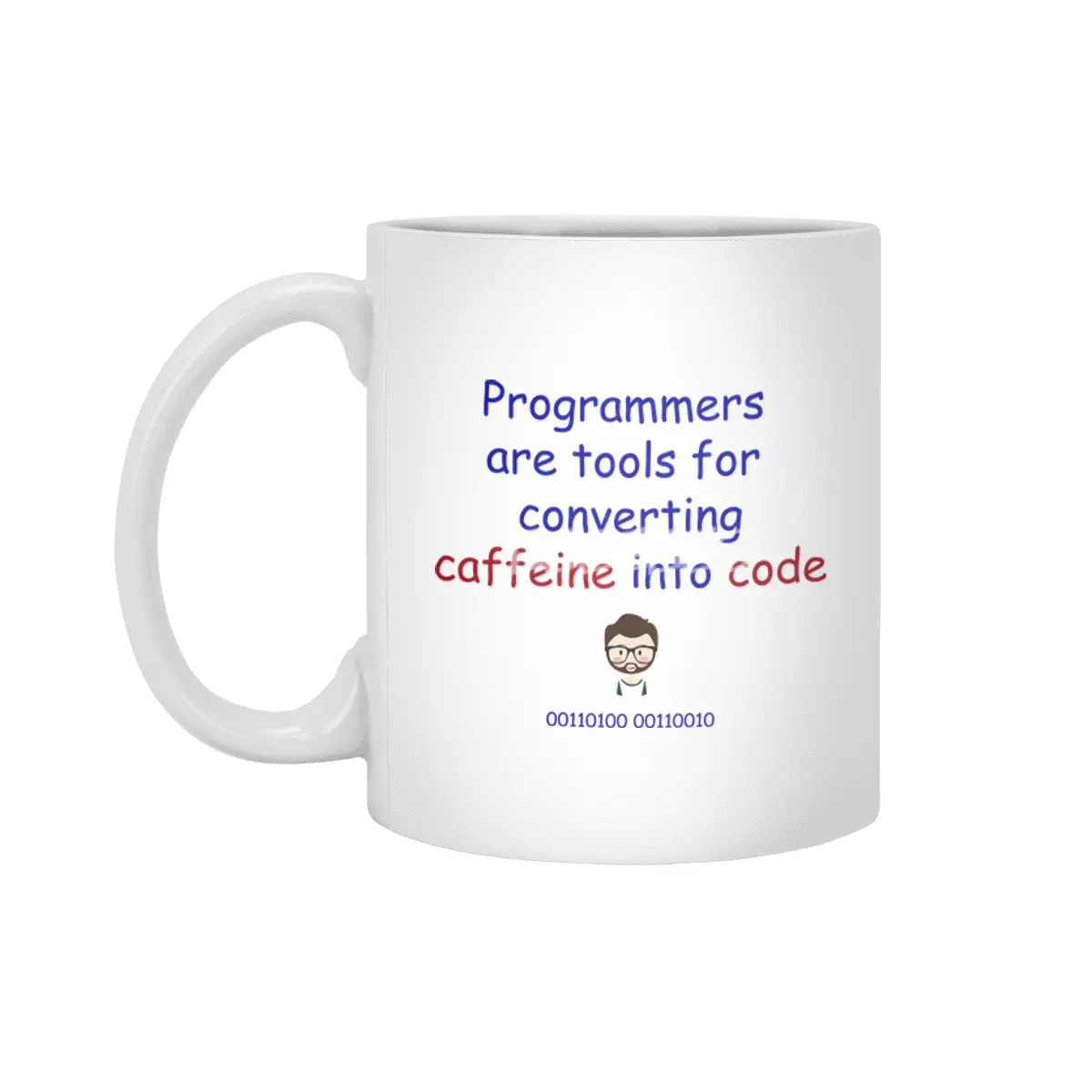 Programmers are tools for converting caffeine into code Beyaz Kupa