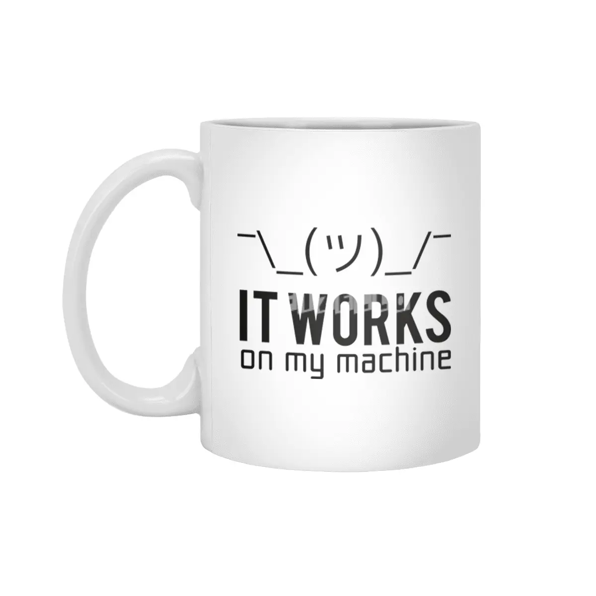 Programmer Working Machine Beyaz Kupa