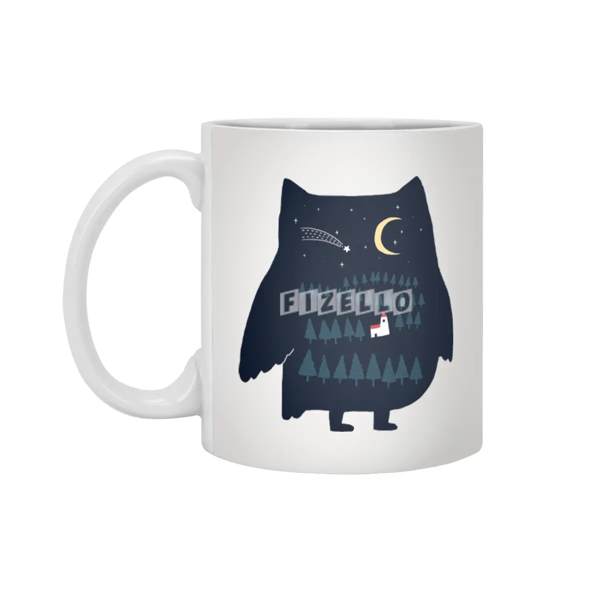 Night Owl Beyaz Kupa