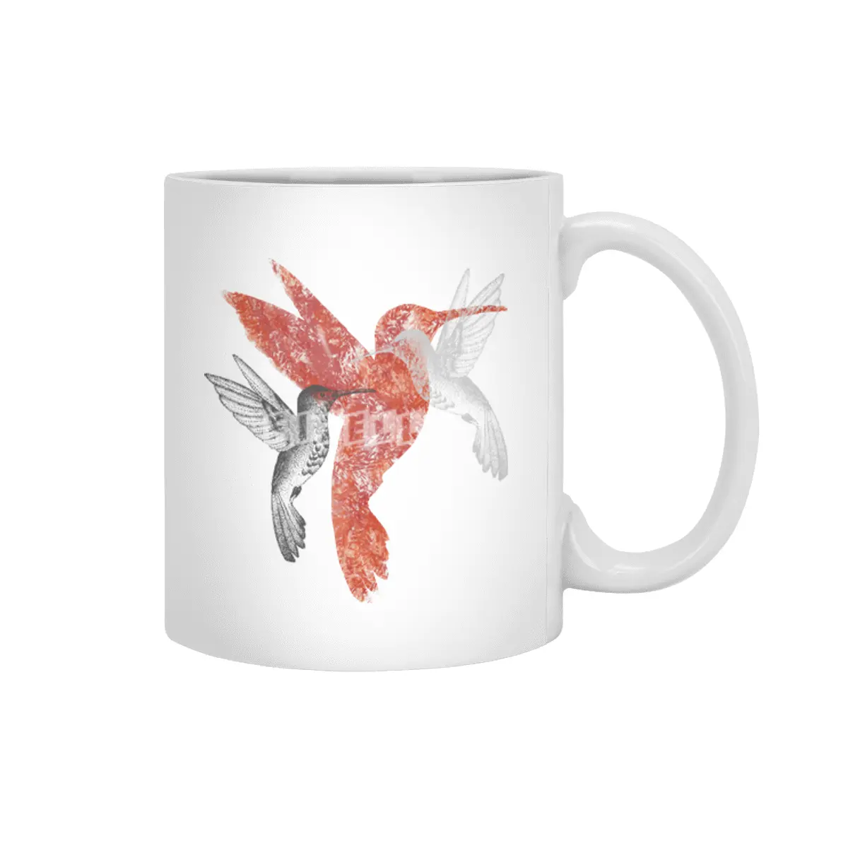 A Couple of Hummingbirds Beyaz Kupa