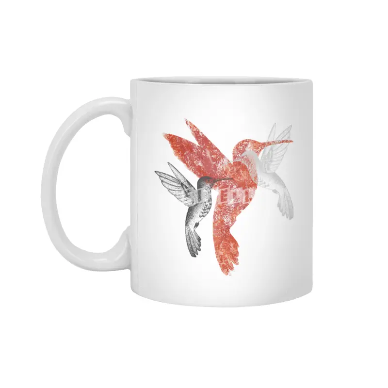 A Couple of Hummingbirds Beyaz Kupa