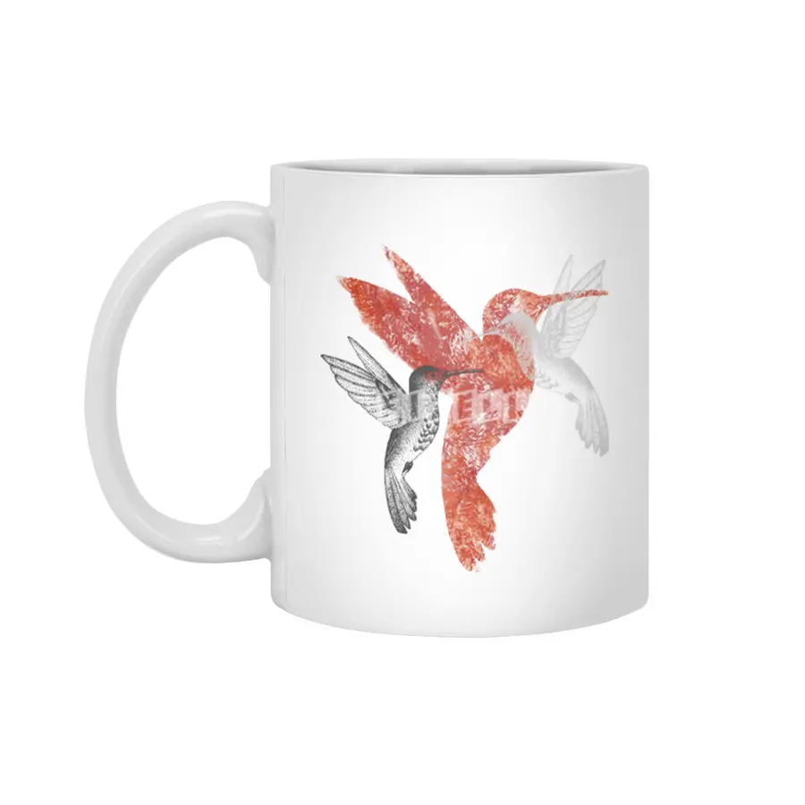 A Couple of Hummingbirds Beyaz Kupa