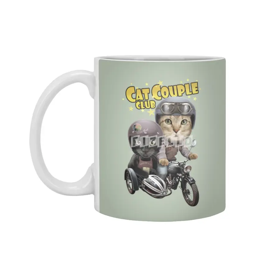 CAT COUPLE CLUB Beyaz Kupa