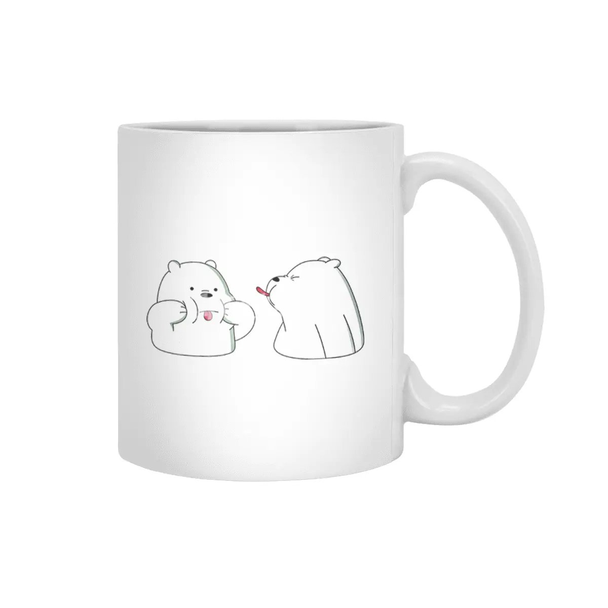 Polar bears,White bears, pair of bears, funny bears,bears, couple bears Beyaz Kupa