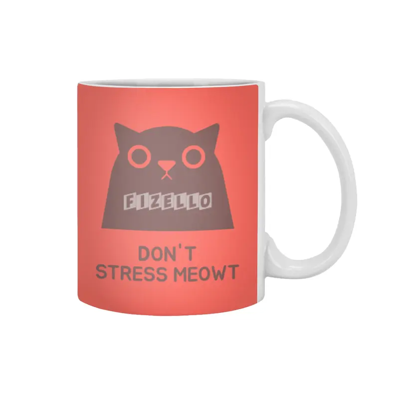 Don't Stress Meowt Beyaz Kupa