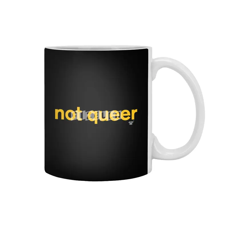 not queer Beyaz Kupa