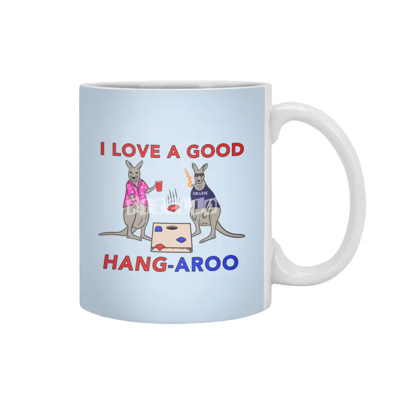 I Love a Good Hang-Aroo Funny Kangaroo Party Beyaz Kupa