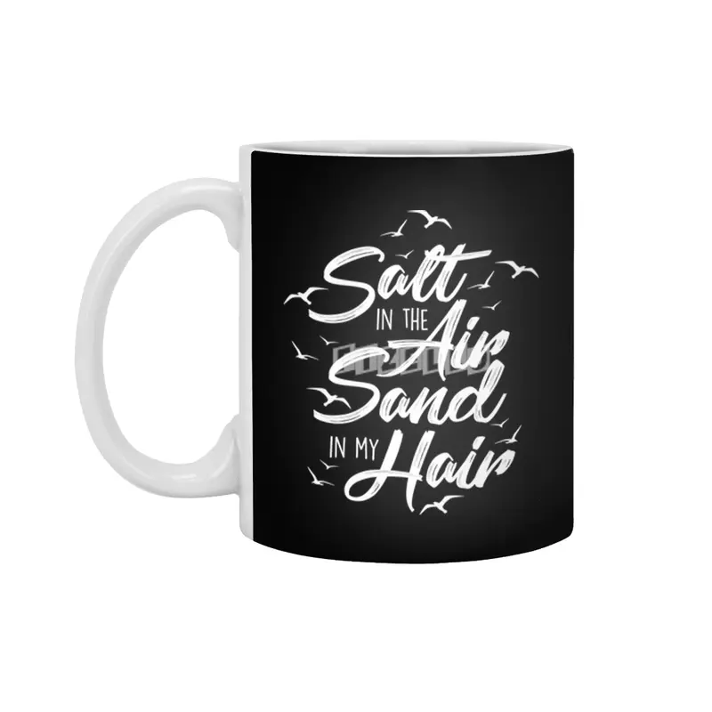Salt in the Air with Birds - white Beyaz Kupa