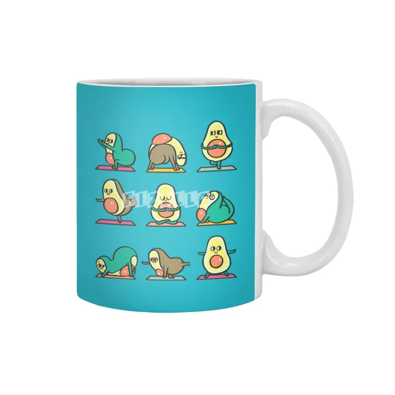 Avocado Yoga for Kids Beyaz Kupa