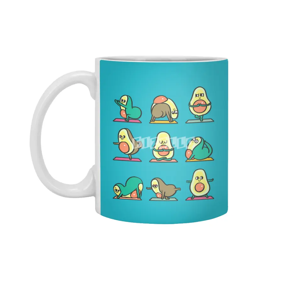 Avocado Yoga for Kids Beyaz Kupa