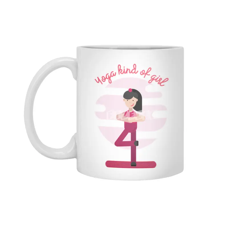 A yoga kind of girl Beyaz Kupa