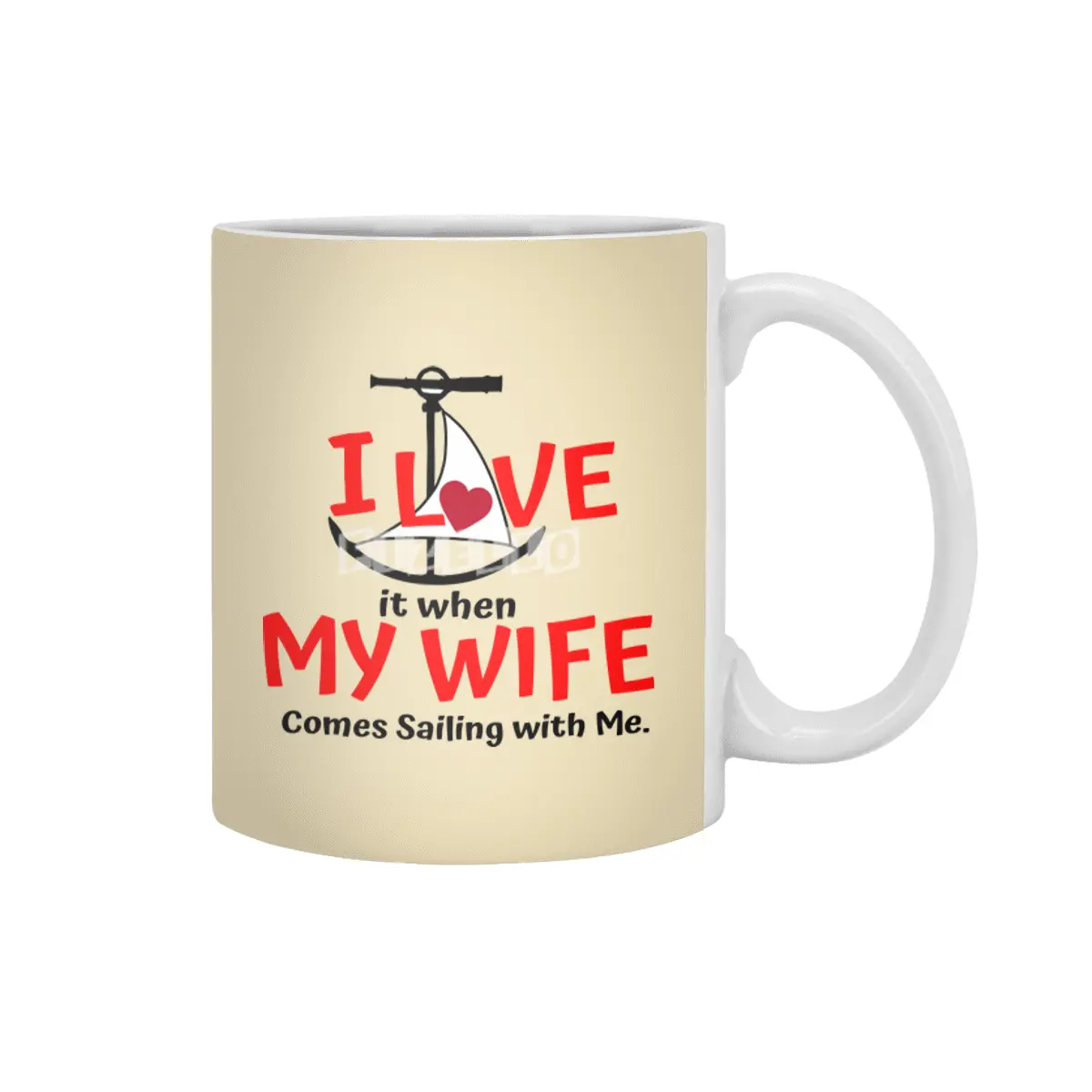 I Love My Wife - Come Sailing! Beyaz Kupa
