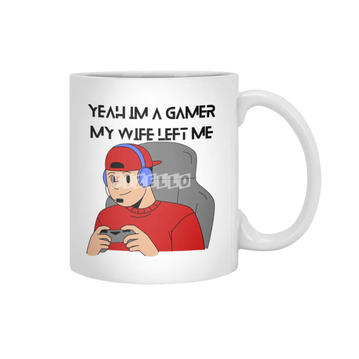 Yeah Im a Gamer My Wife Left Me Beyaz Kupa