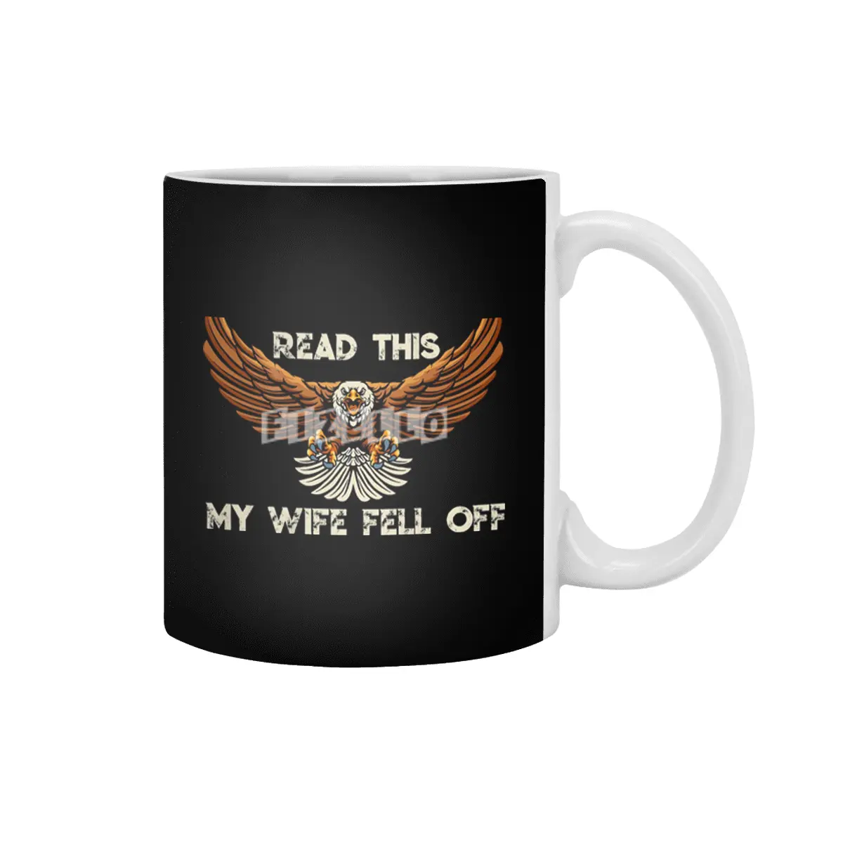 Biker My Wife Fell Off Beyaz Kupa