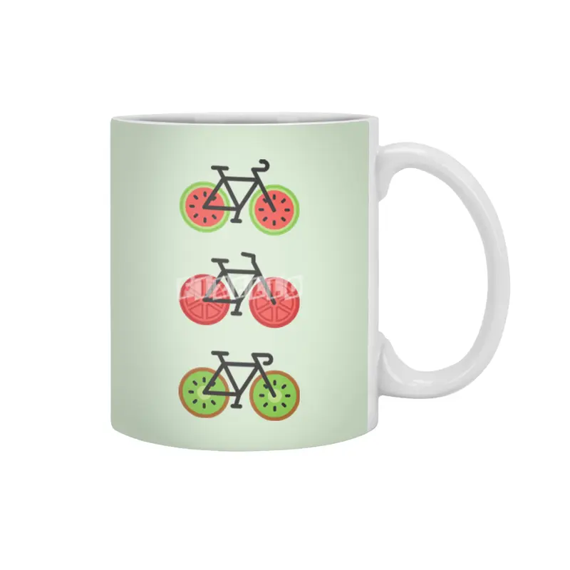 Fresh Wheels (A Healthy Bike Ride) Beyaz Kupa