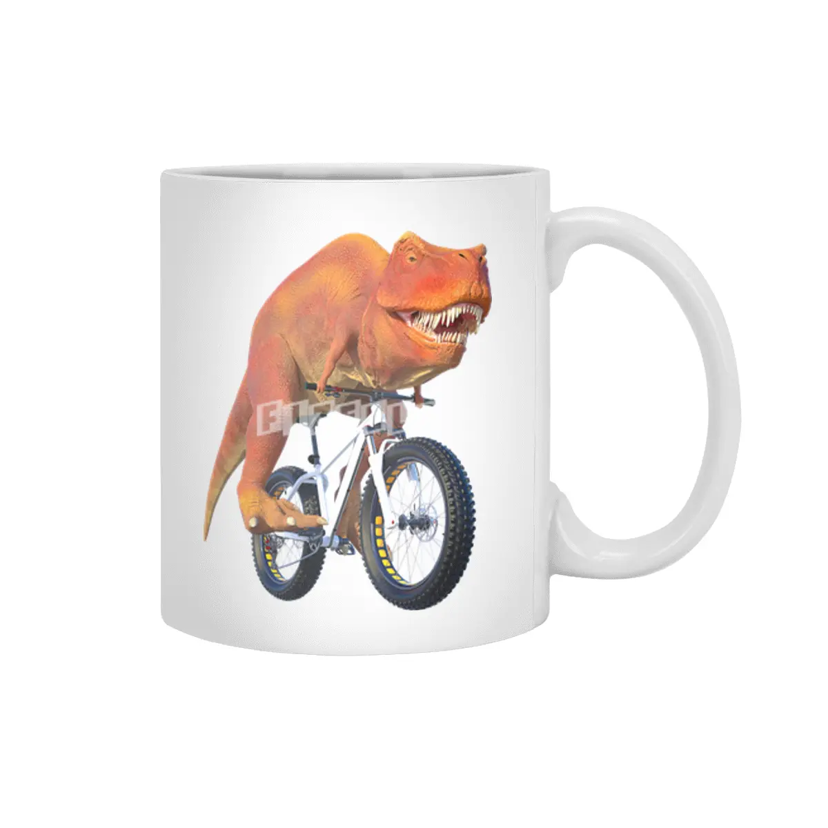 T Rex Bike Rider Beyaz Kupa