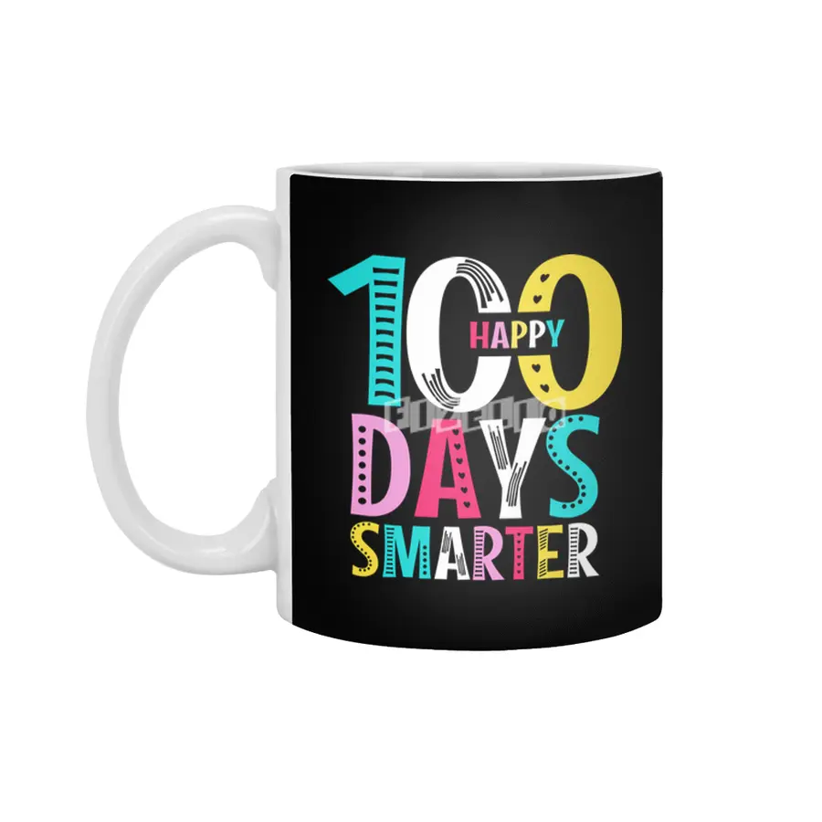 100th Day of School Teacher - 100 Days Smarter Beyaz Kupa