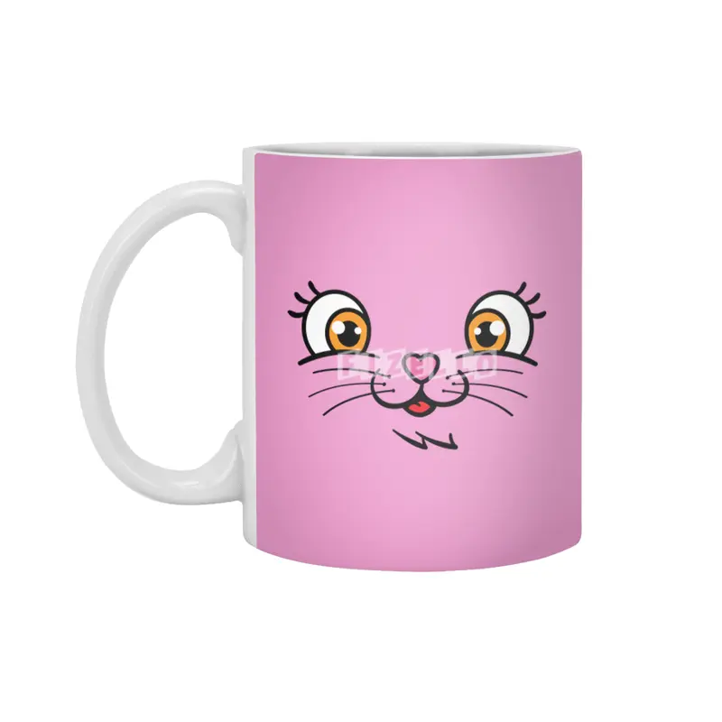 Cat Nose Mask Cute Kitty Cat Animal Pet Face Mask Girls Beyaz Kupa