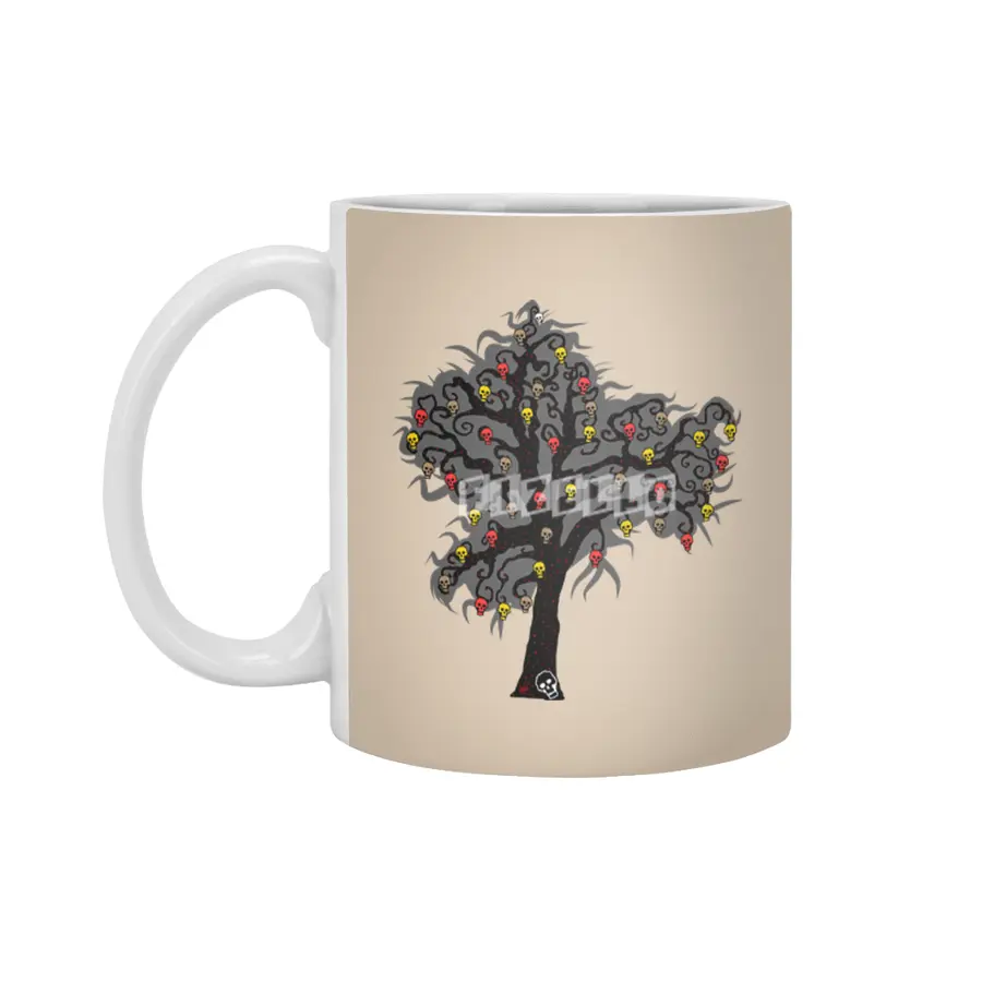 Dia De Los Muertos - Tree of Skulls Beyaz Kupa