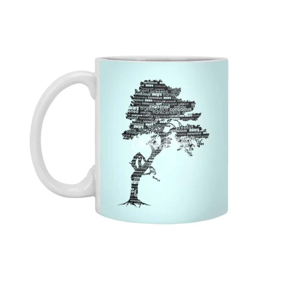 Bodhi Tree (Black) Beyaz Kupa
