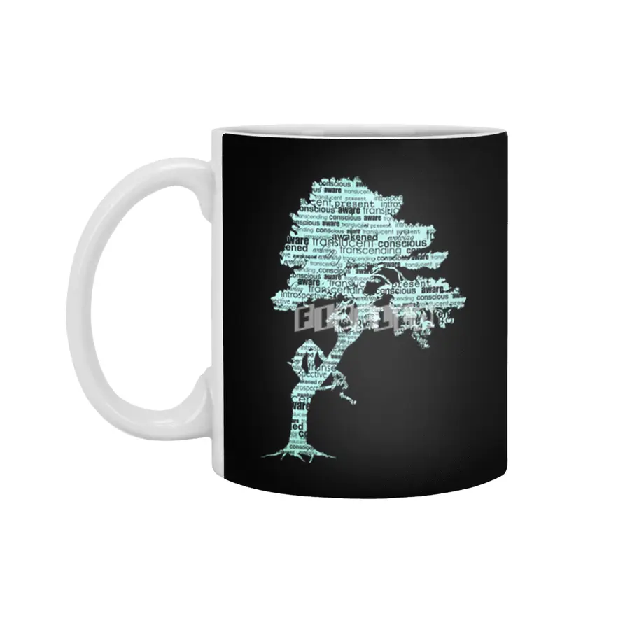 Bodhi Tree (Turquoise) Beyaz Kupa
