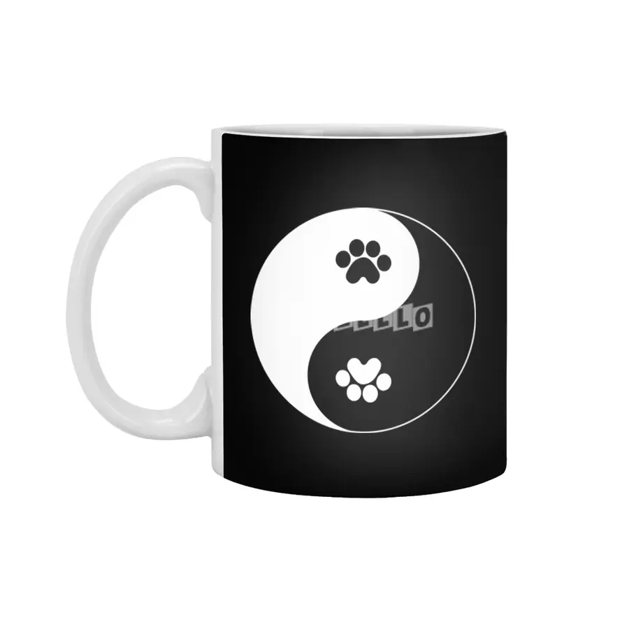 Panda yin yang Beyaz Kupa