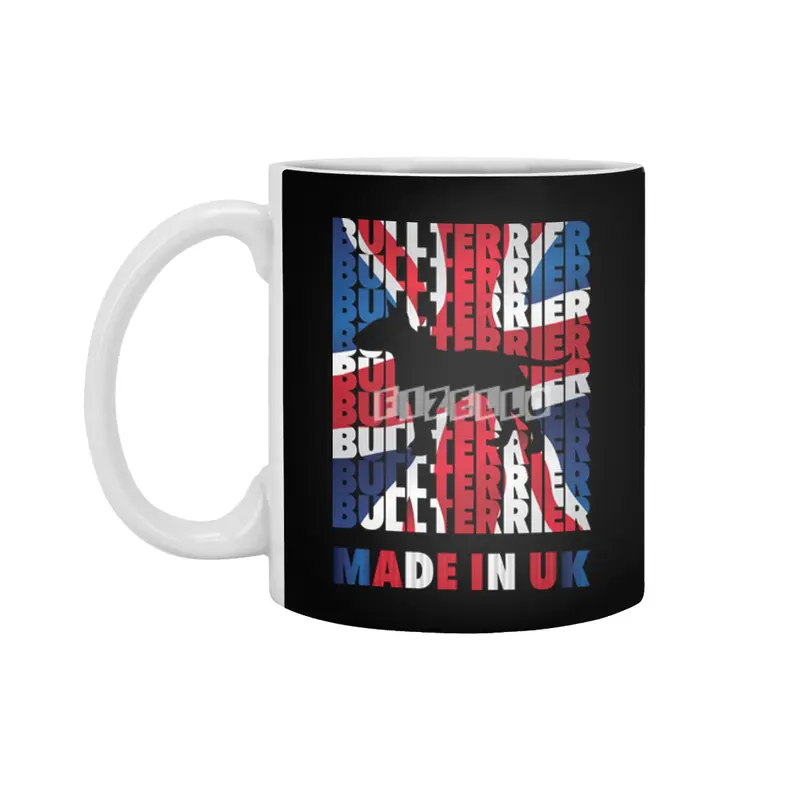 Bull Terrier Made in UK Beyaz Kupa