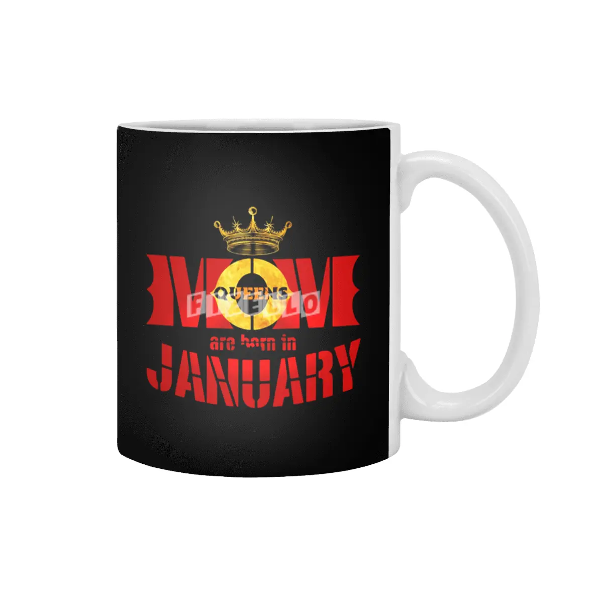 Mom mother Queens are born in january Beyaz Kupa