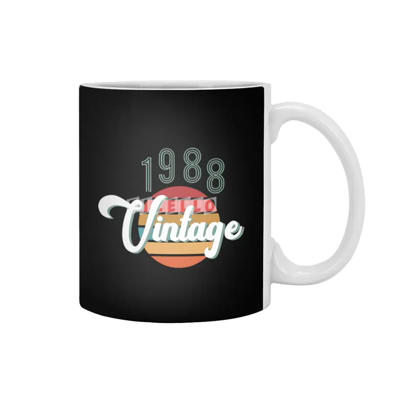 Retro Vintage Summer 1988 Beyaz Kupa