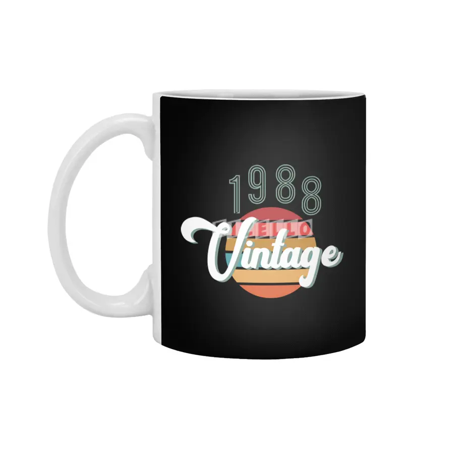 Retro Vintage Summer 1988 Beyaz Kupa