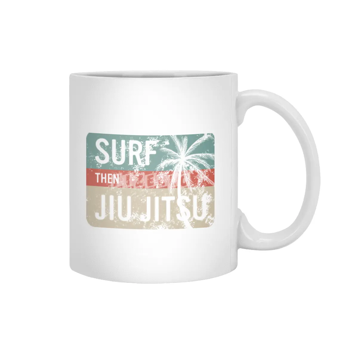 Surf Then Jiu Jitsu Beyaz Kupa