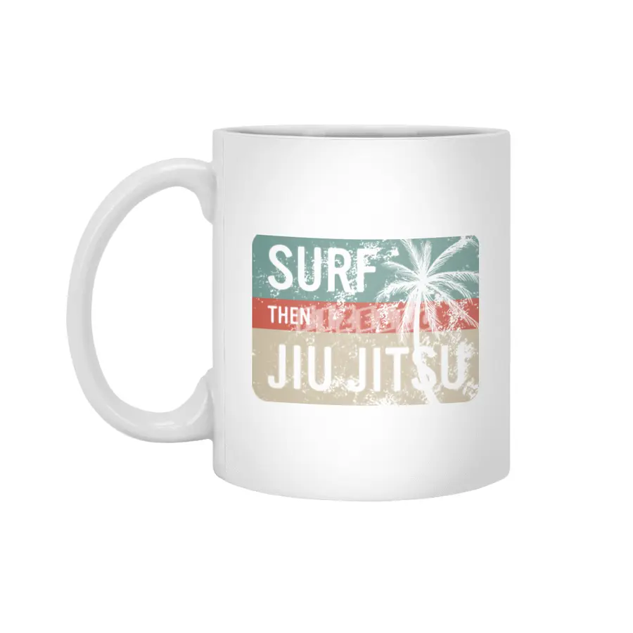 Surf Then Jiu Jitsu Beyaz Kupa