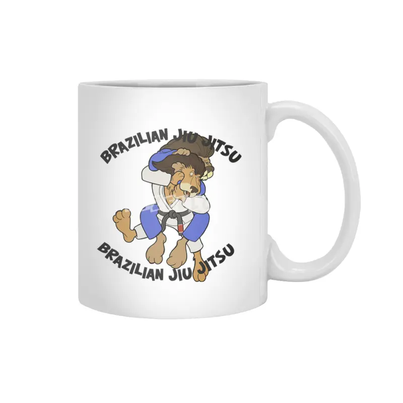 Brazilian Jiu Jitsu Lion Beyaz Kupa