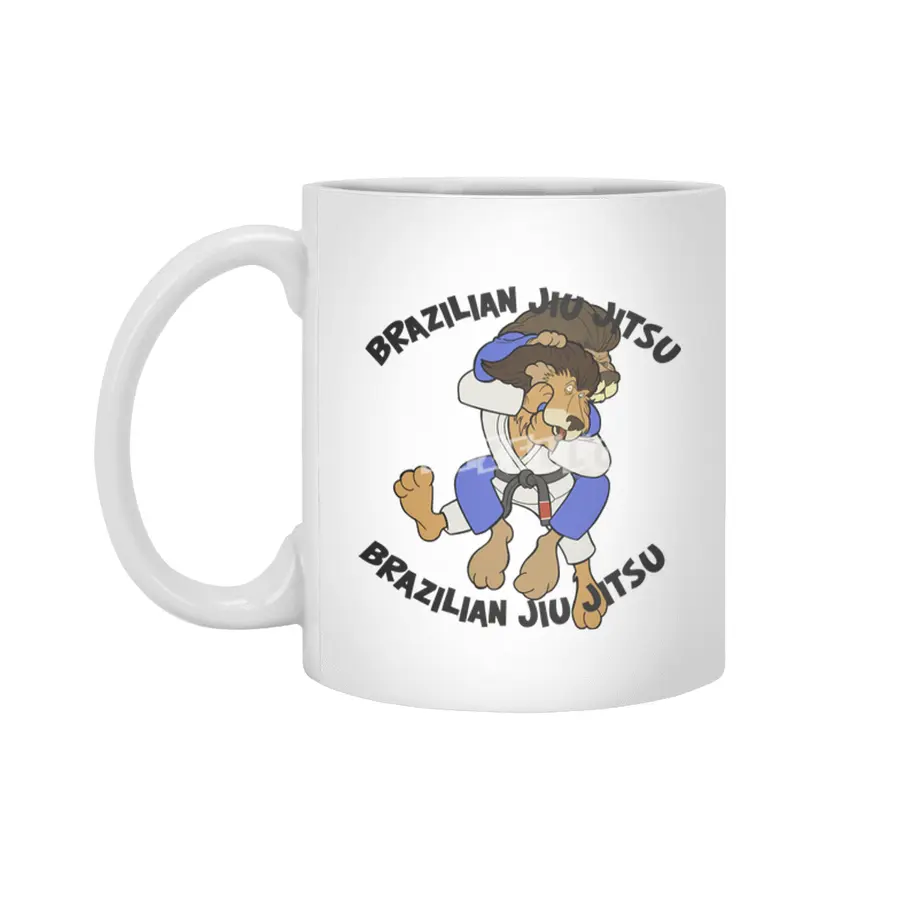 Brazilian Jiu Jitsu Lion Beyaz Kupa
