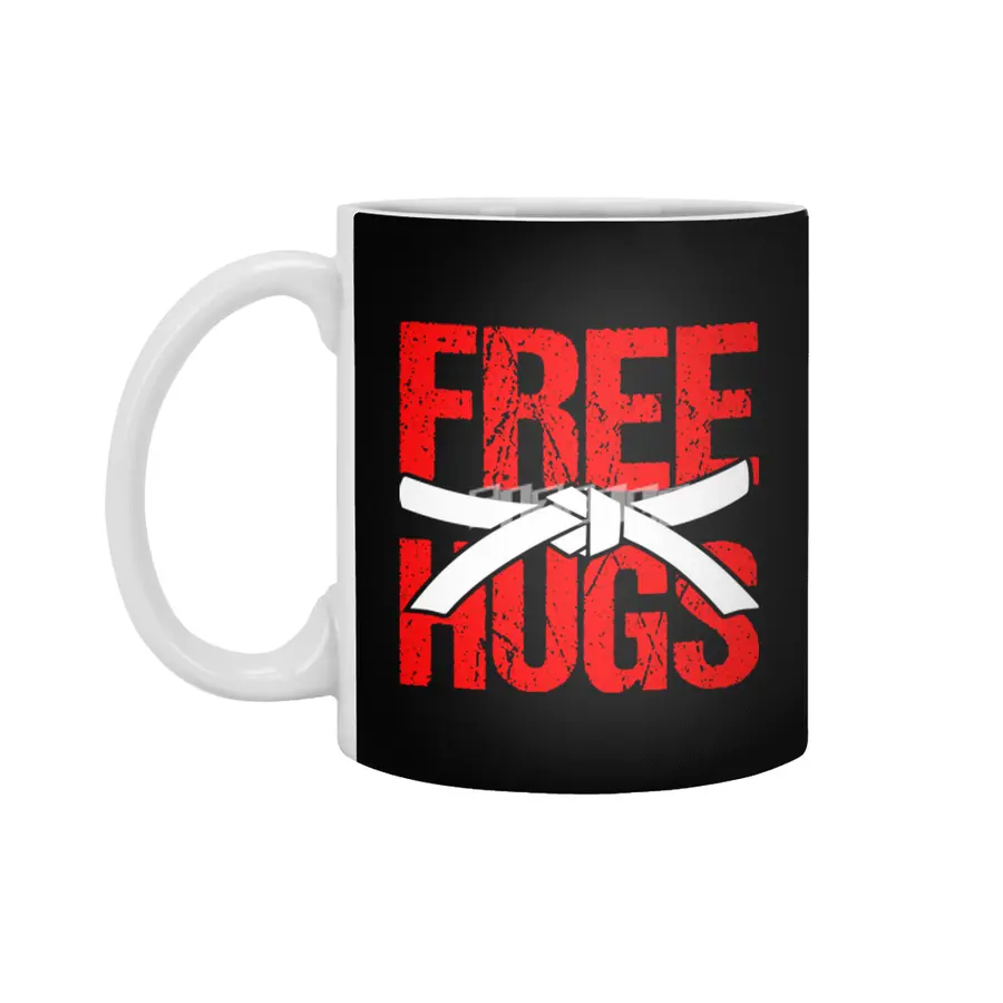 Free Hugs Martial Arts Jiu Jitsu Kung Fu Beyaz Kupa
