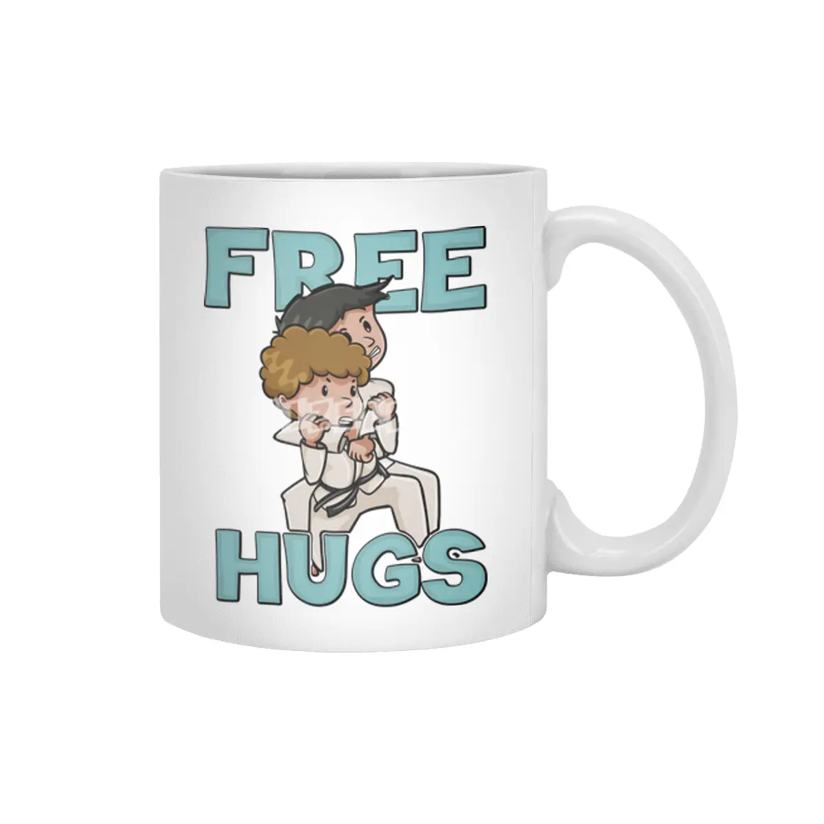 Free Hugs Martial Arts Jiu Jitsu Kung Fu Beyaz Kupa