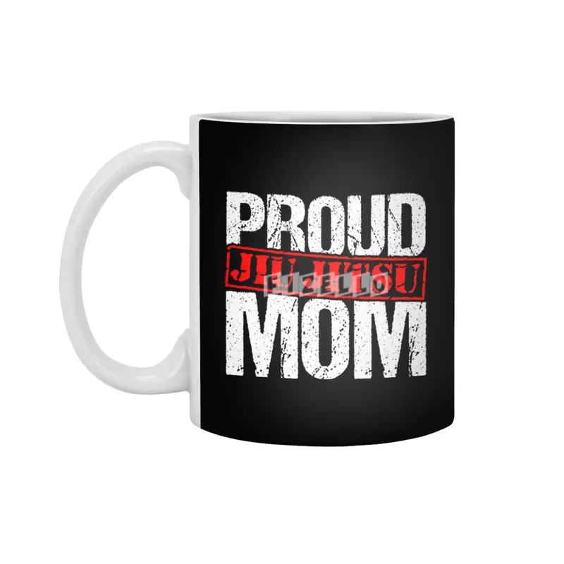 Proud Jiu Jitsu Mom BJJ Martial Arts Beyaz Kupa