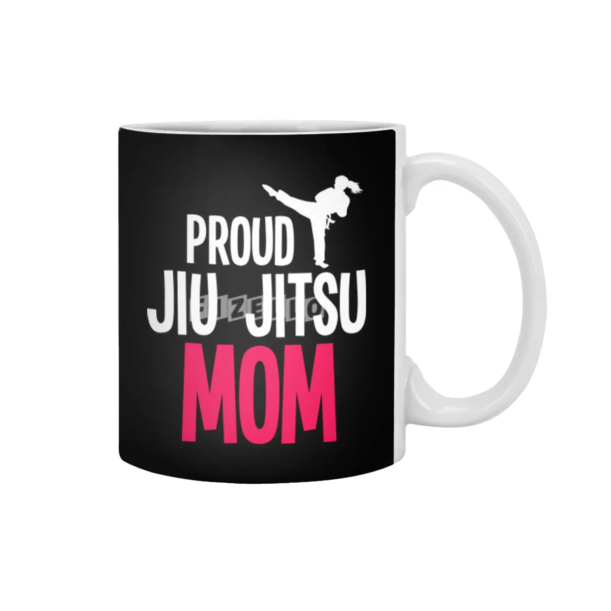Proud Jiu Jitsu Mom BJJ Martial Arts Beyaz Kupa