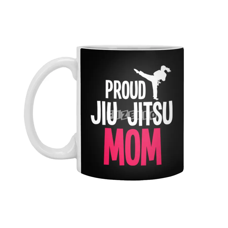 Proud Jiu Jitsu Mom BJJ Martial Arts Beyaz Kupa
