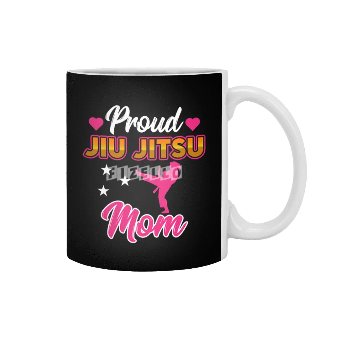Proud Jiu Jitsu Mom BJJ Martial Arts Beyaz Kupa