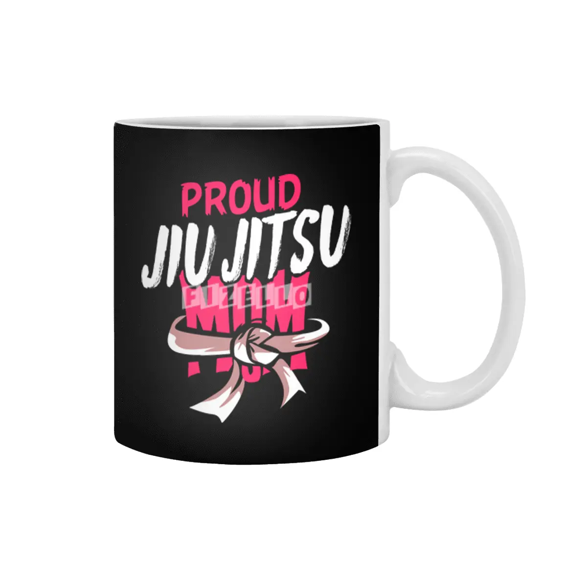 Proud Jiu Jitsu Mom BJJ Martial Arts Beyaz Kupa
