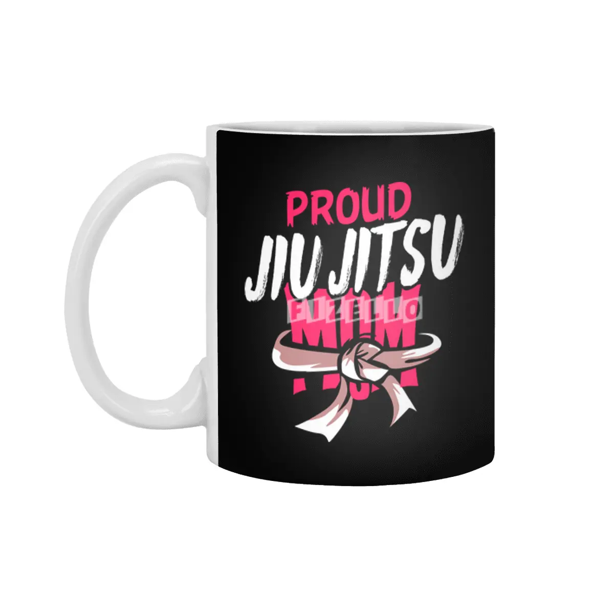 Proud Jiu Jitsu Mom BJJ Martial Arts Beyaz Kupa