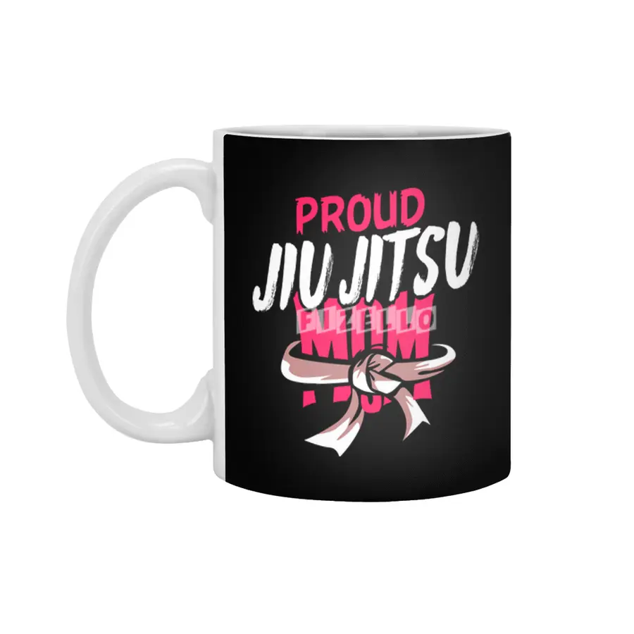 Proud Jiu Jitsu Mom BJJ Martial Arts Beyaz Kupa