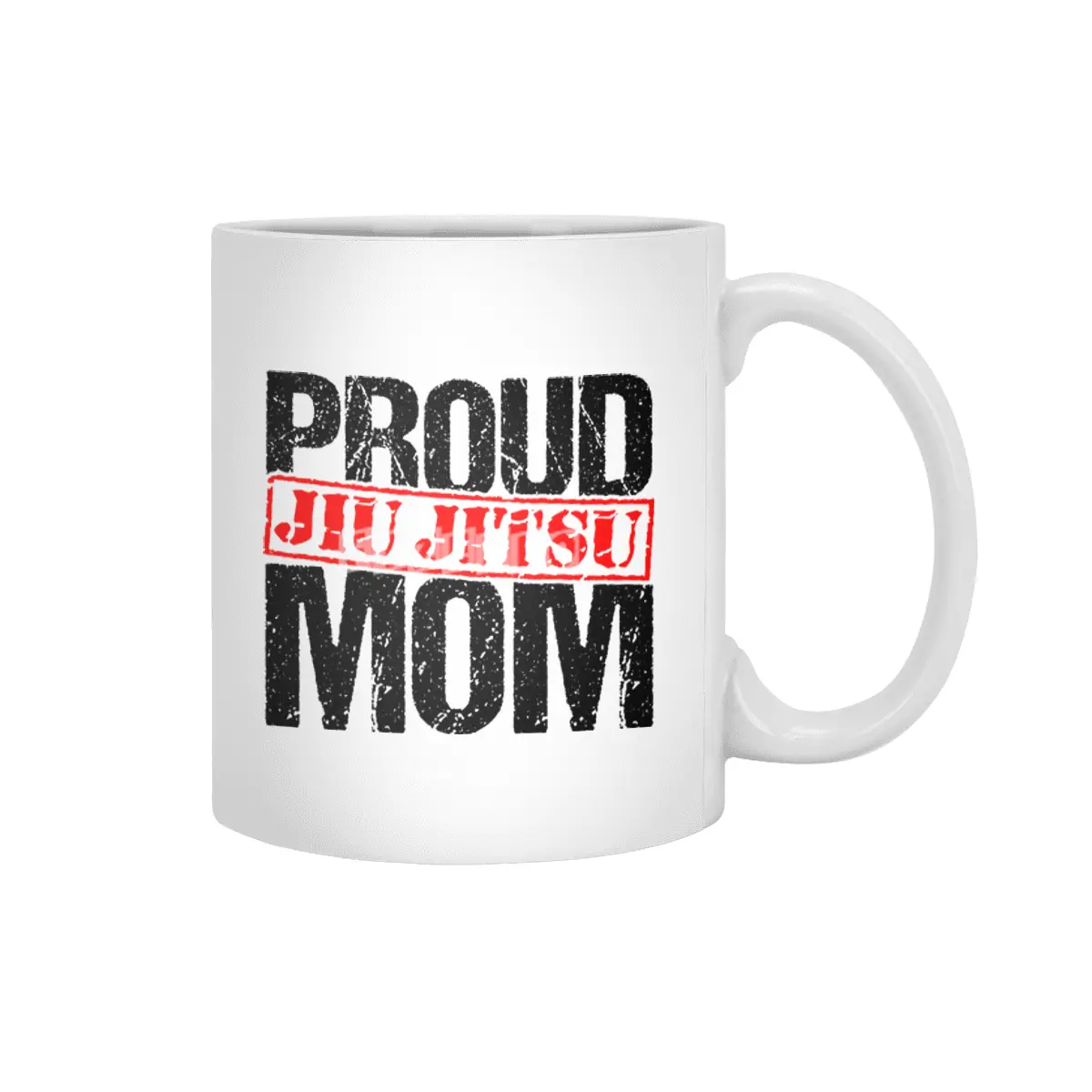 Proud Jiu Jitsu Mom BJJ Martial Arts Beyaz Kupa