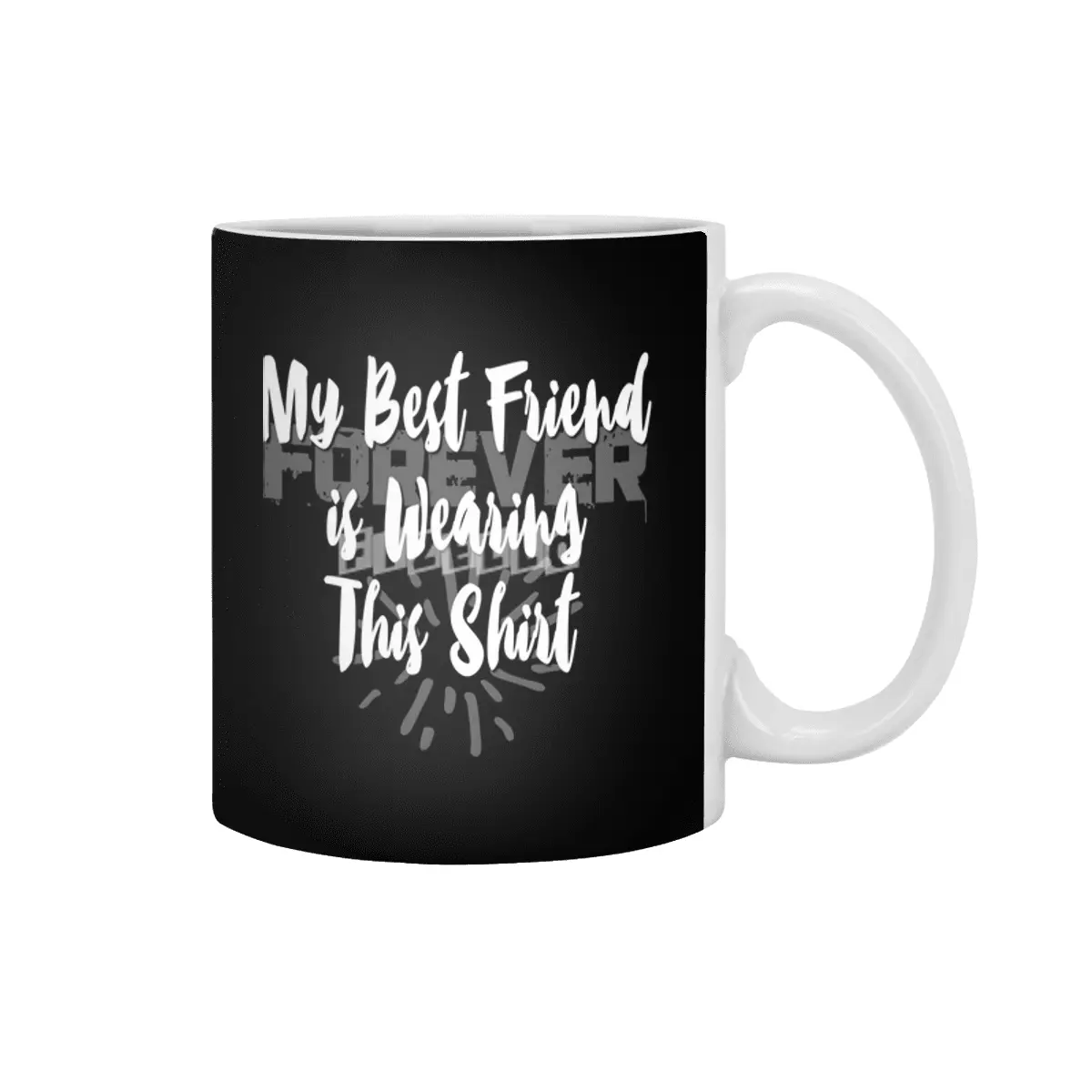 Be Your Own Best Friend ii  ... Words with Meaning Beyaz Kupa