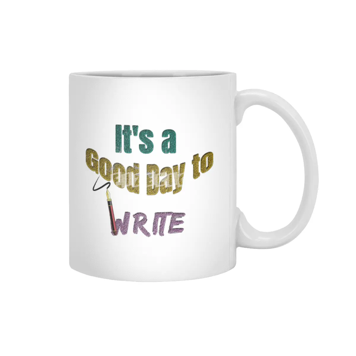 It's a Good Day to Write Beyaz Kupa