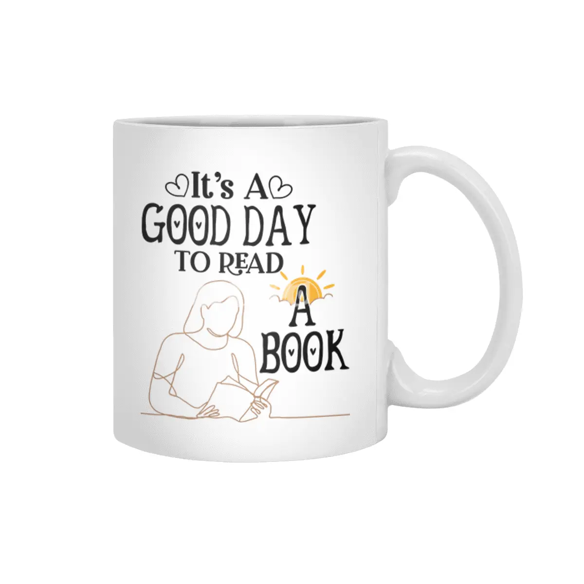 Its A Good Day To Read Shirt, Bookish Shirt, Book Sweatshirt, Poet Shirt, Literature Shirt Beyaz Kupa